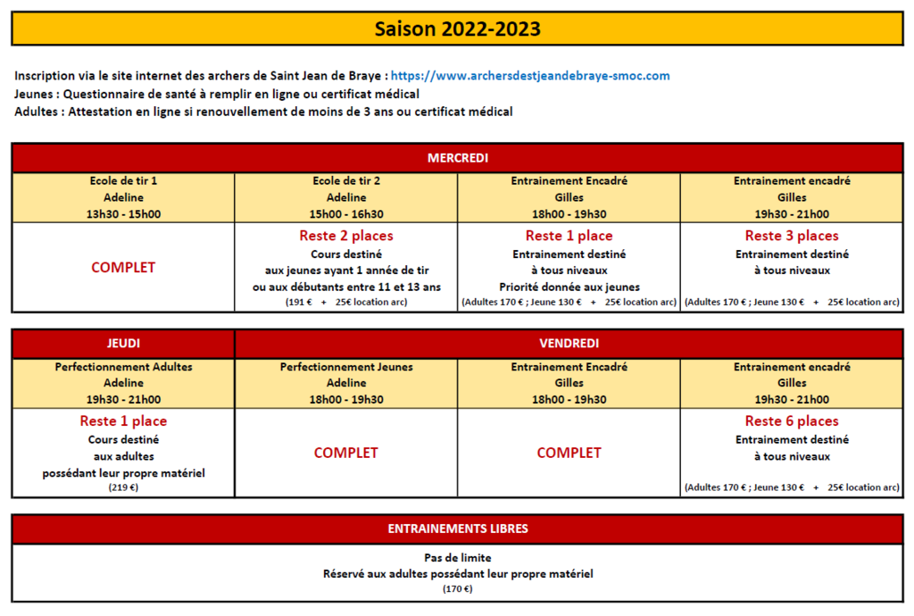Le tir à l'arc te tente ? Rejoinsnous ! Les Archers de la SMOC Tir