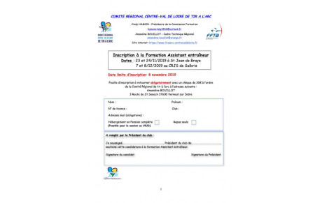 Formation Assistants Entraîneurs